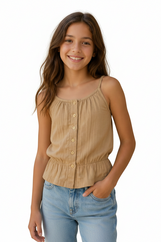 Top Petite Bretelles Koko Noko - Brun