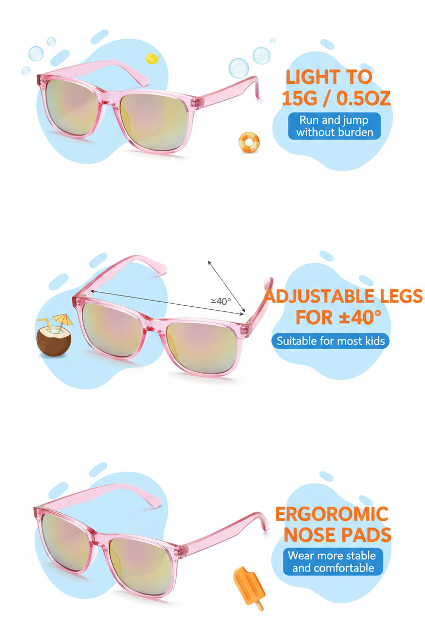 Lunettes de Soleil Super Style Couleur Néon
