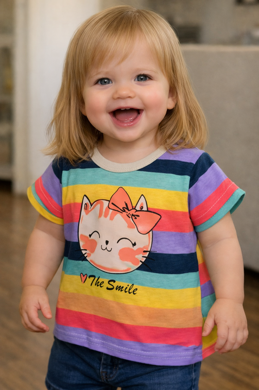 T-shirt Chatte "The Smile"