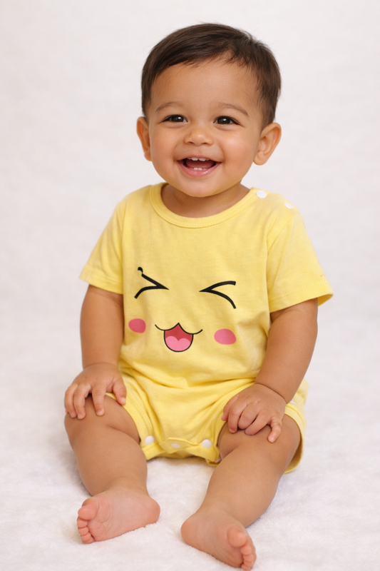 Barboteuse Sourire Jaune