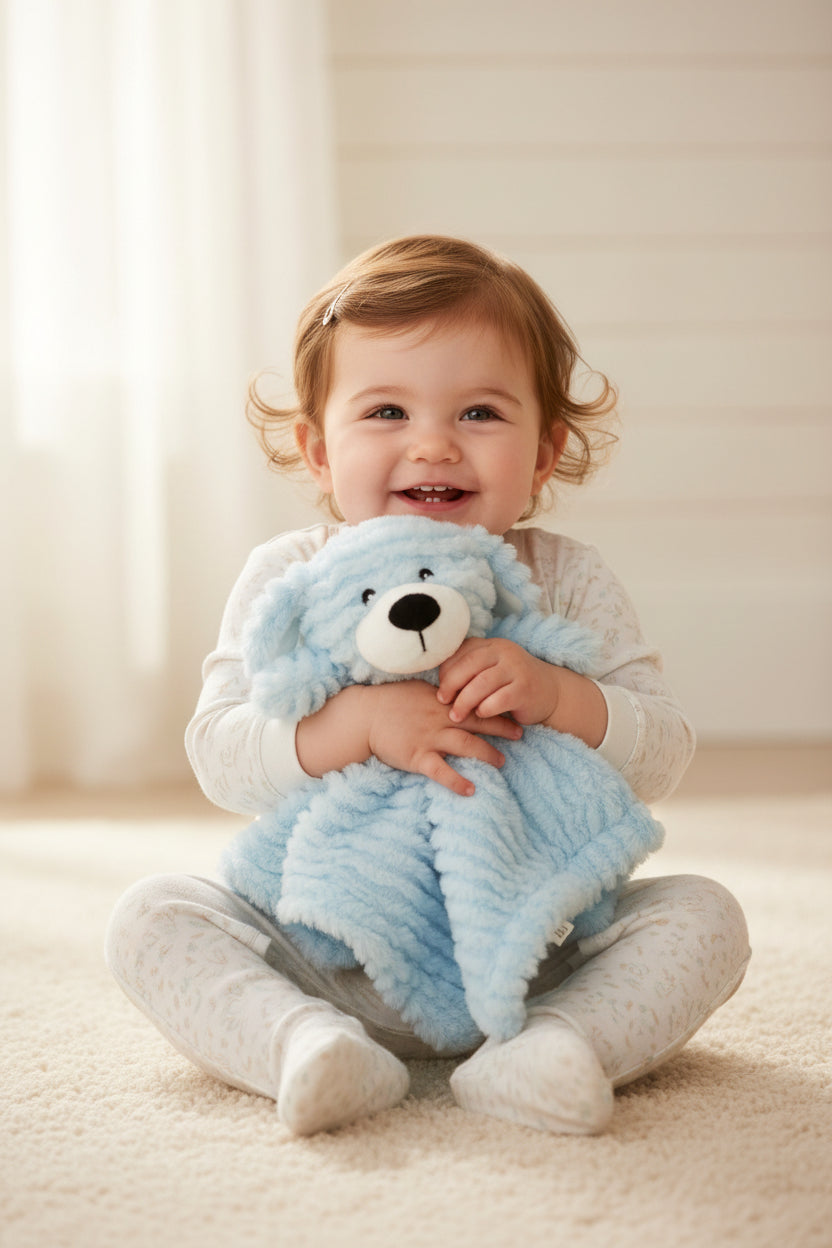 Couverture de sécurité – Petit chien bleu