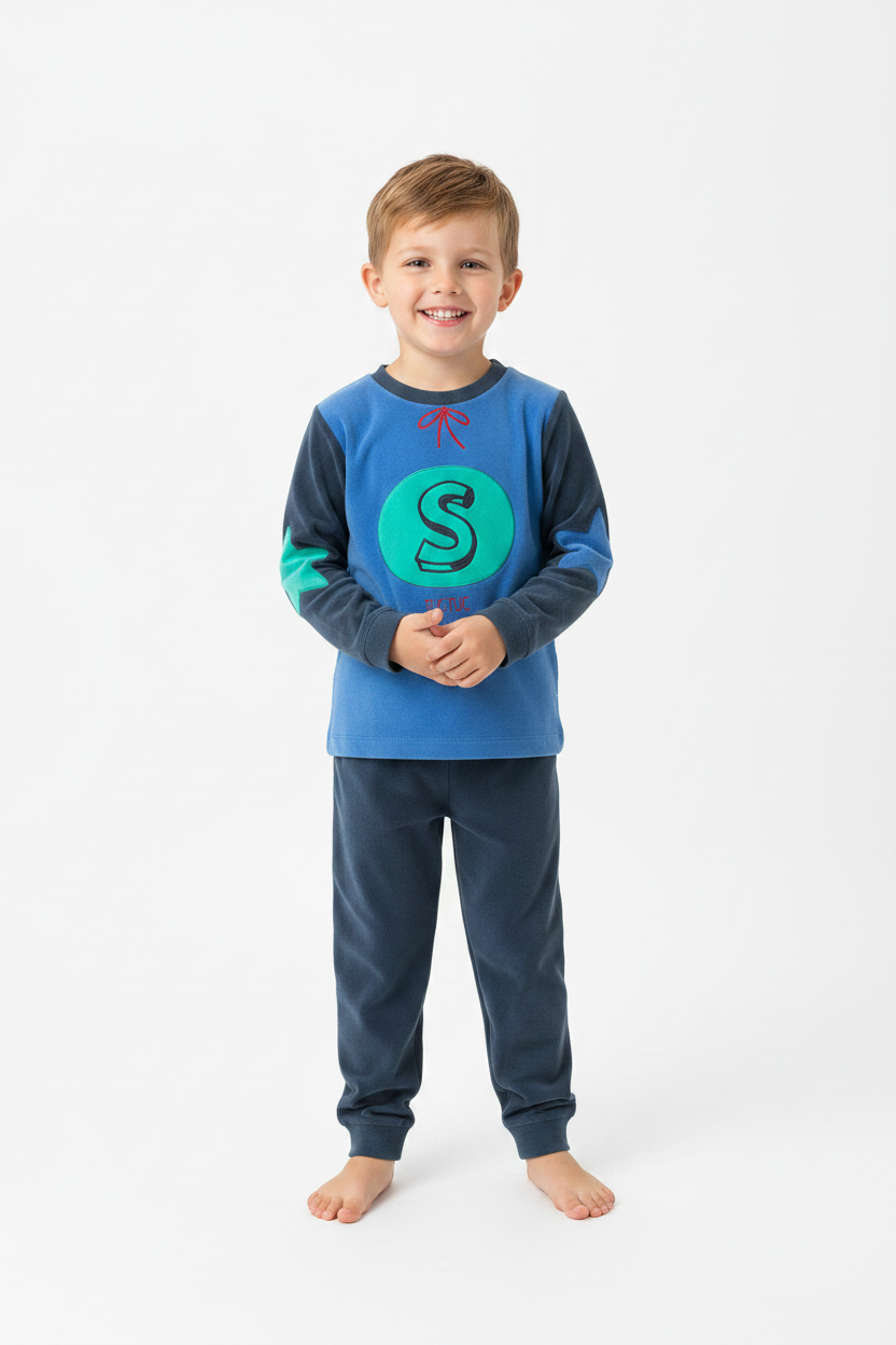 Pyjama Super‑Héros 3 pièces – avec cape détachable