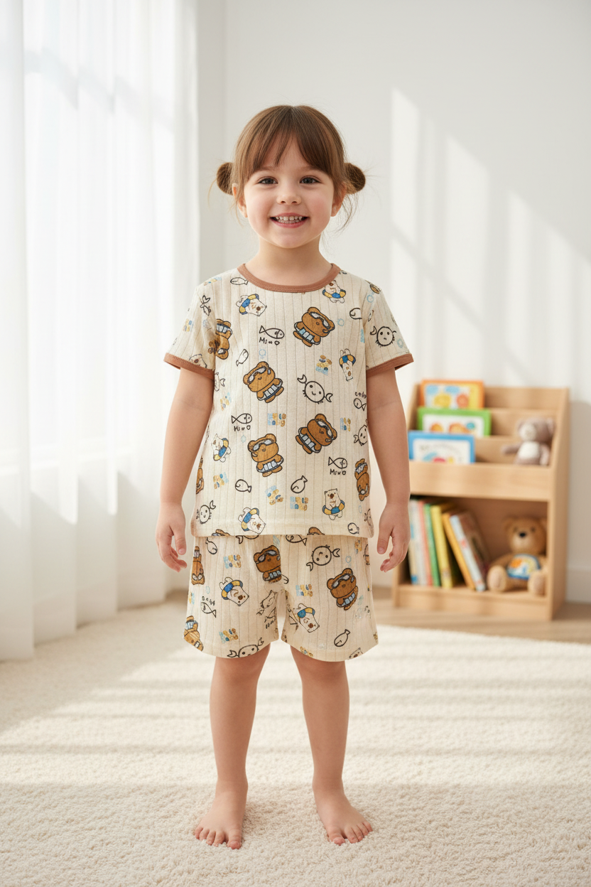Pyjamas Ourson à la plage
