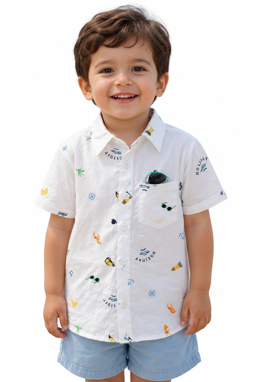 Chemise Holiday Tropicaux Colorés