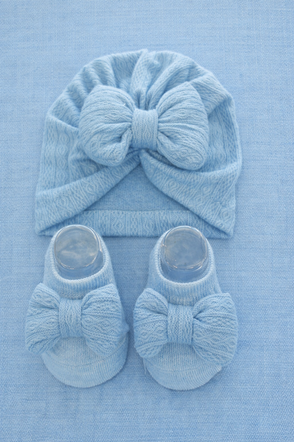 Ensemble Bonnet & Pantoufles Antidérapente a Boucle