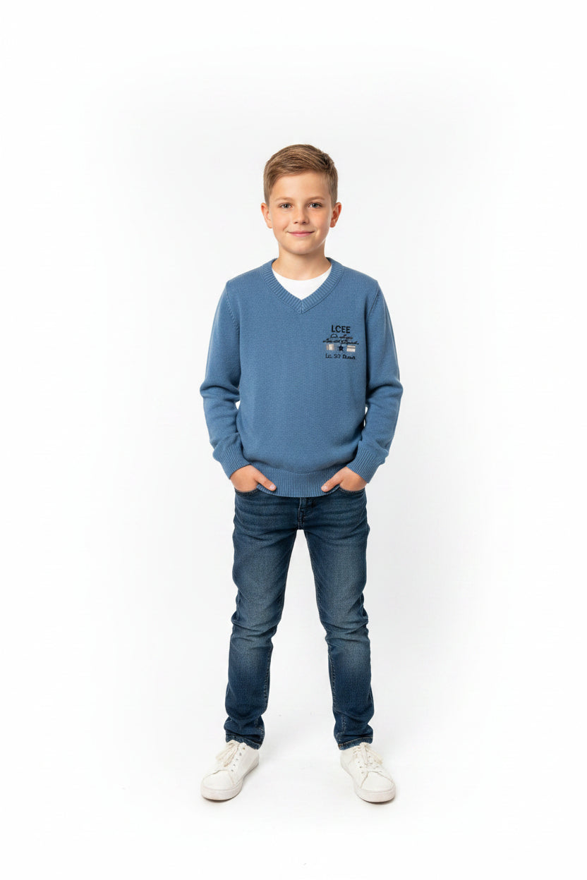 Pull bleu ciel ''de Luxa '' Bleu doux