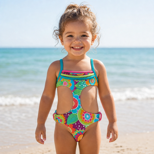 Maillot 1 pièce Motifs tropicaux