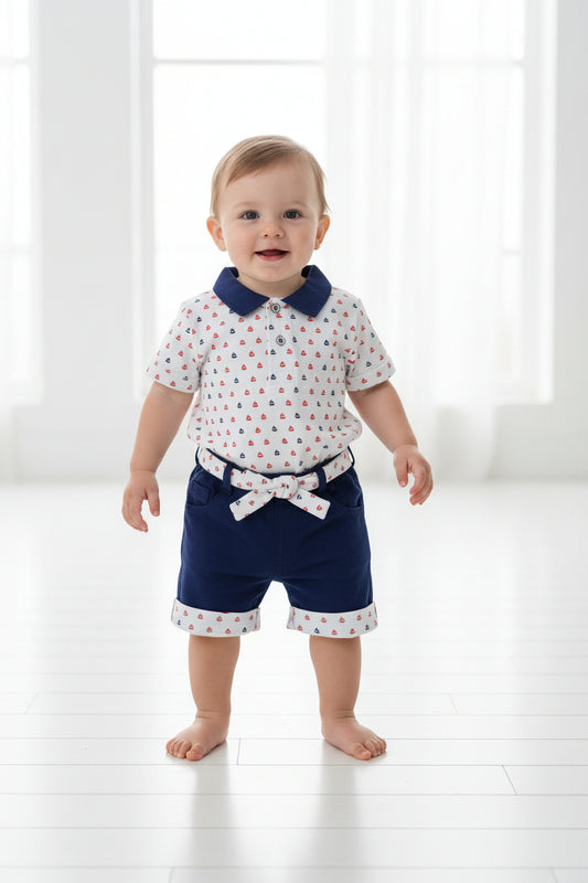 Ensemble polo et pantalon petits Bateau