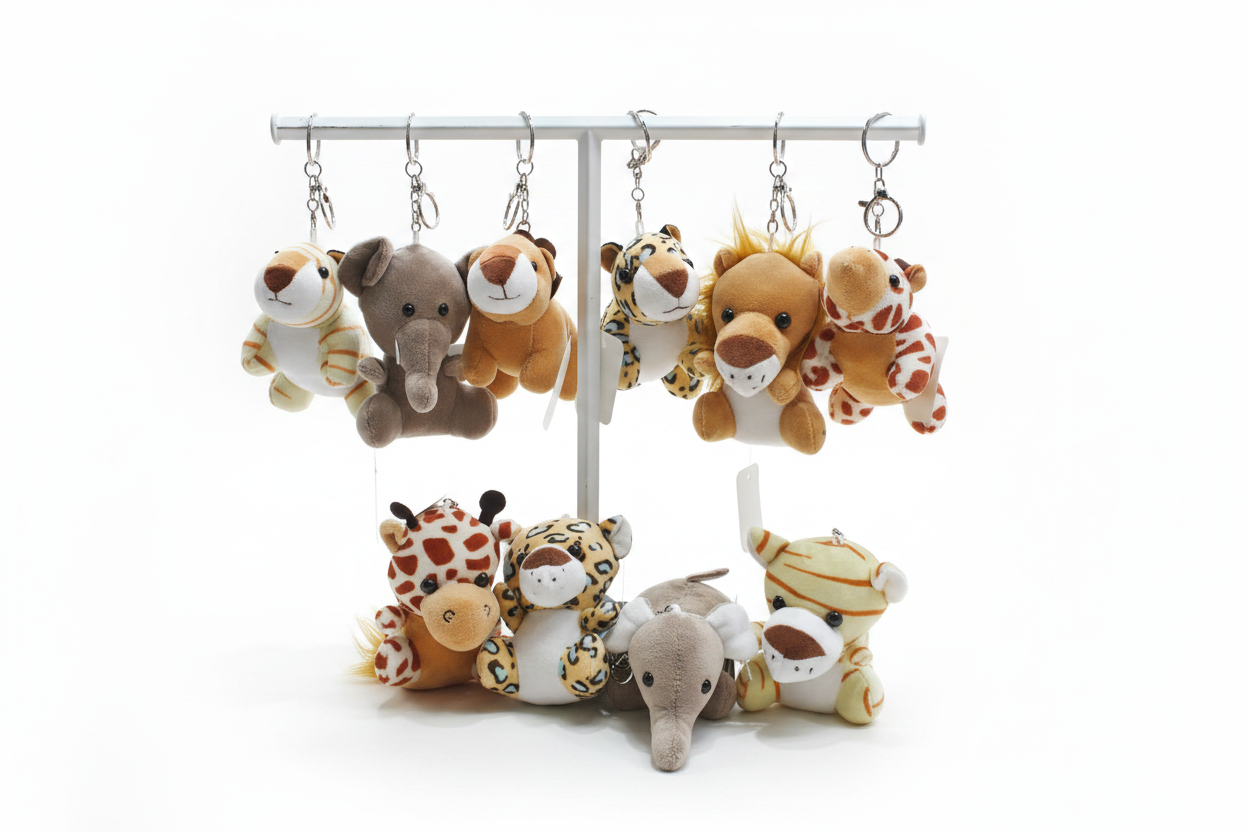 Mini toutous porte‑clés