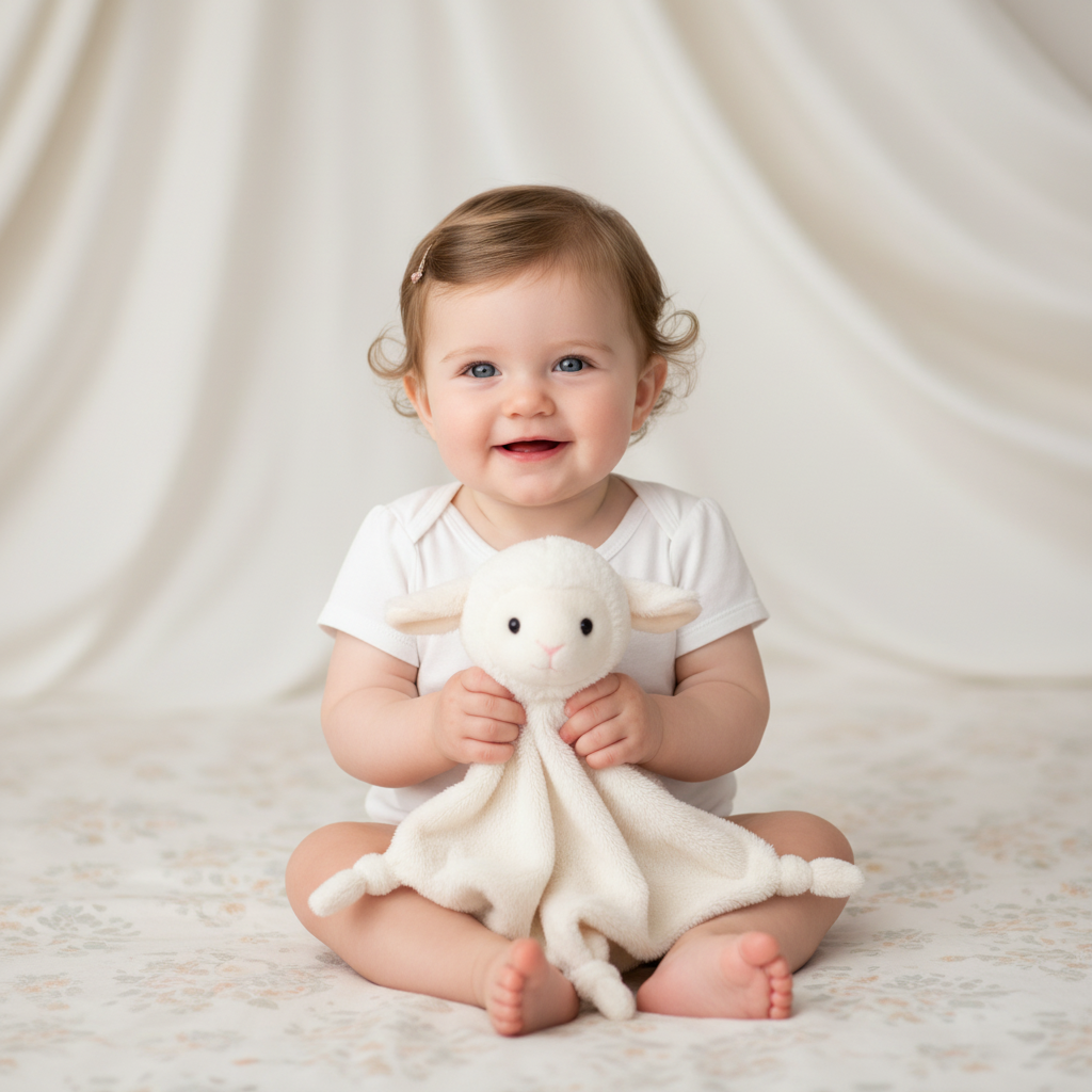 Couverture de sécurité bébé – Agneau tout‑doux