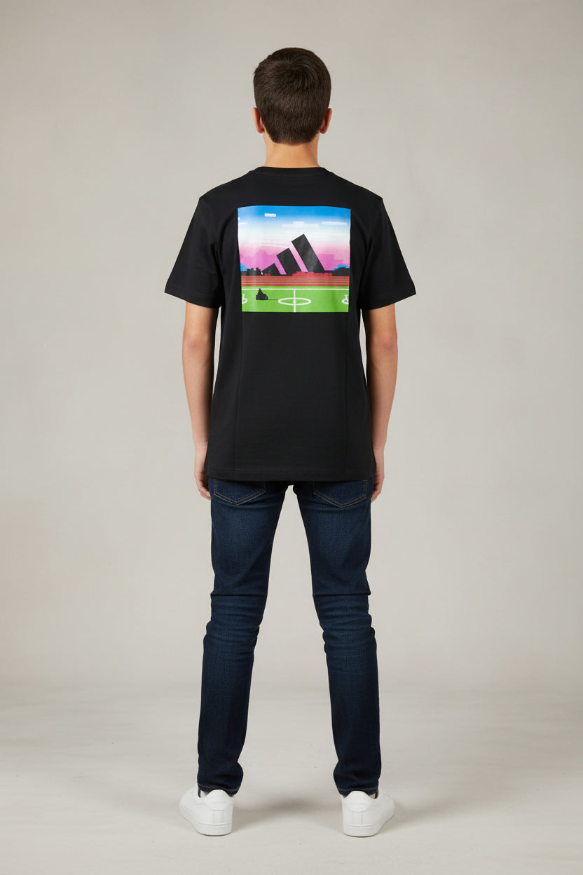 T-shirt Graphique Gaming Noir -