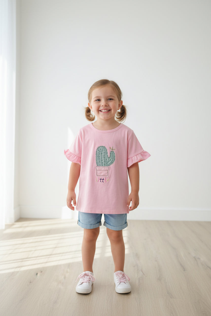 T-shirt rose “Little Cactus”