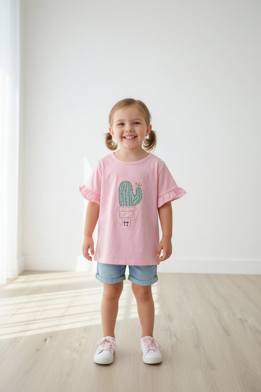 T-shirt rose “Little Cactus”