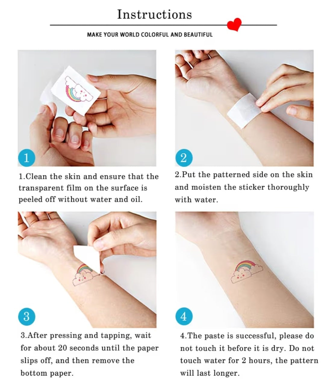 Tattoo Fluorescent Les Folies Frimousses