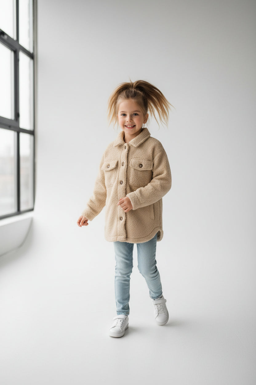 Cardigan en Peluche - Beige