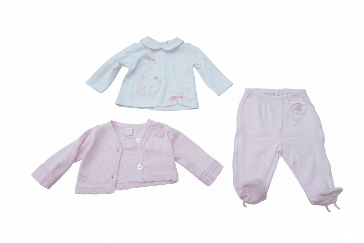 Ensemble Nouveau-Né “Petite Rose Douce”