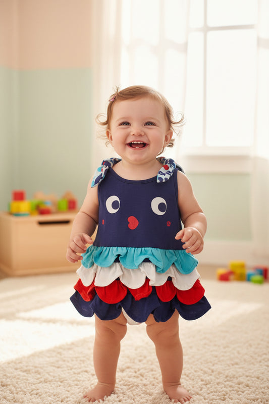 Robe Poissons a volant adorable