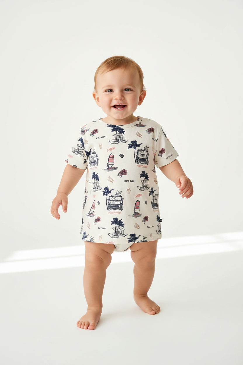 T-shirt Tropical Beach Camp -Dirkje