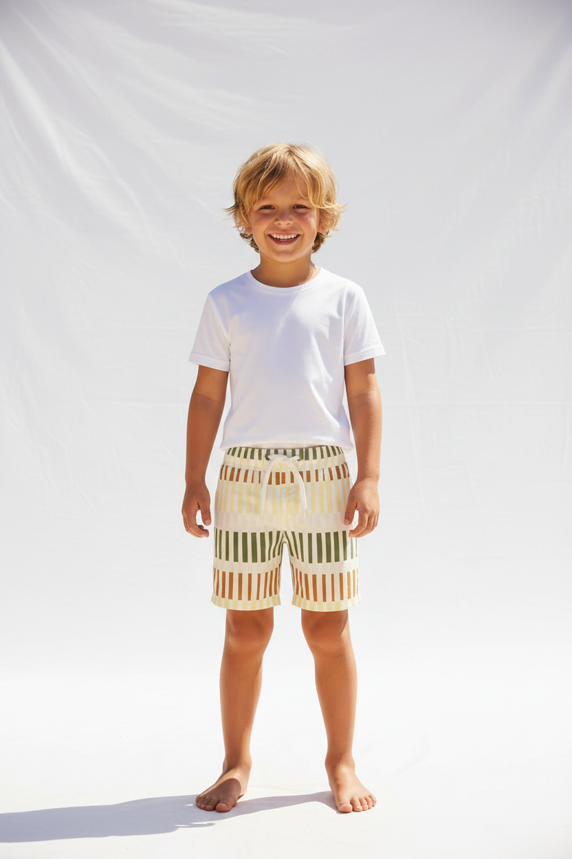 Short Maillot – Rayures estivales- Koko Noko