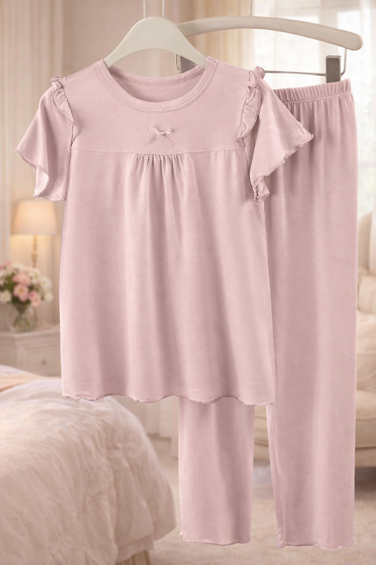 Pyjama a Volets et petite Boucle - Rose