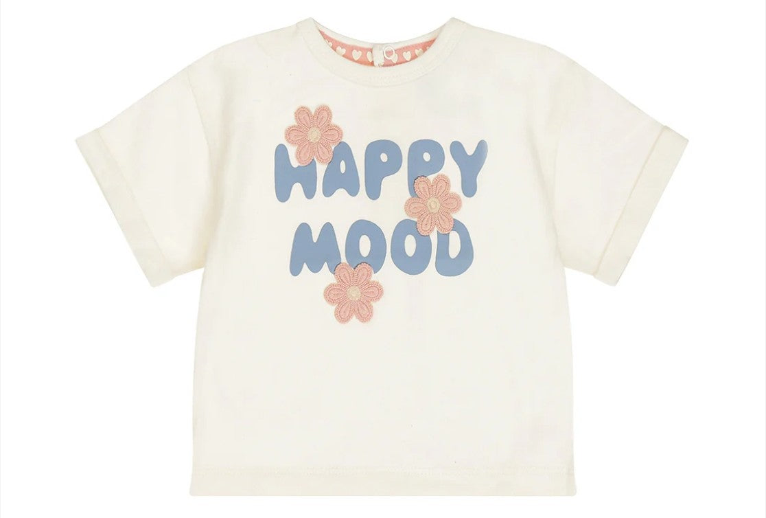 T-shirt Happy Mood Fleurs 3D - Dirkje