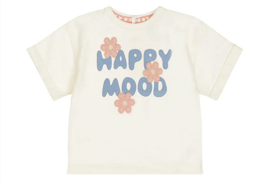 T-shirt Happy Mood Fleurs 3D - Dirkje