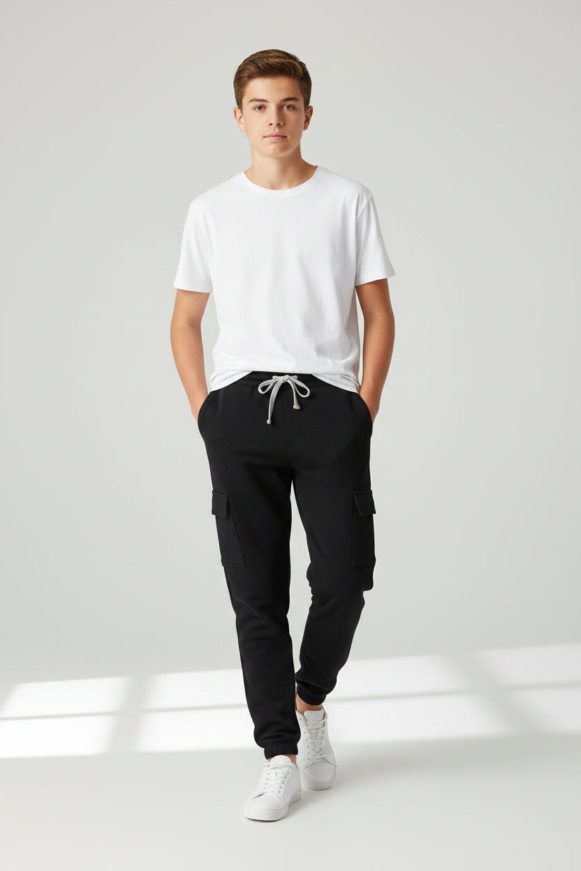 Jogger Cargo noir – confort & style au quotidien 🖤
