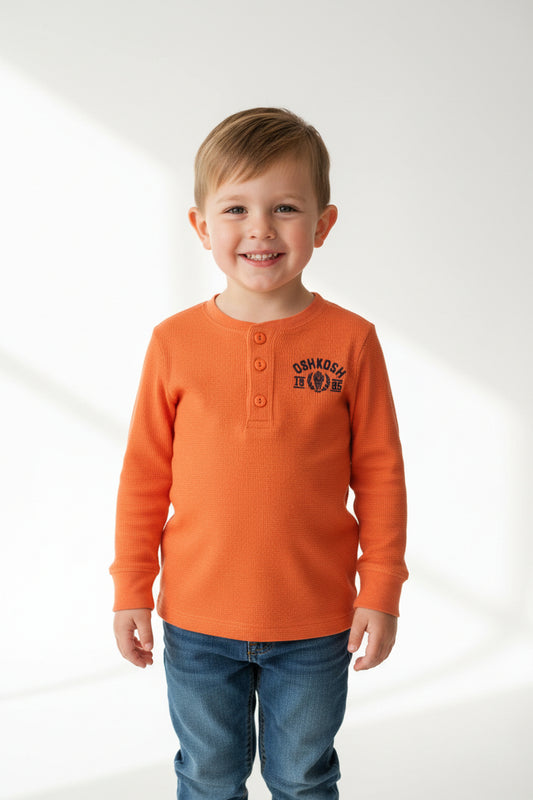 Chandail waffle orange – 18‑95 Oshkosh