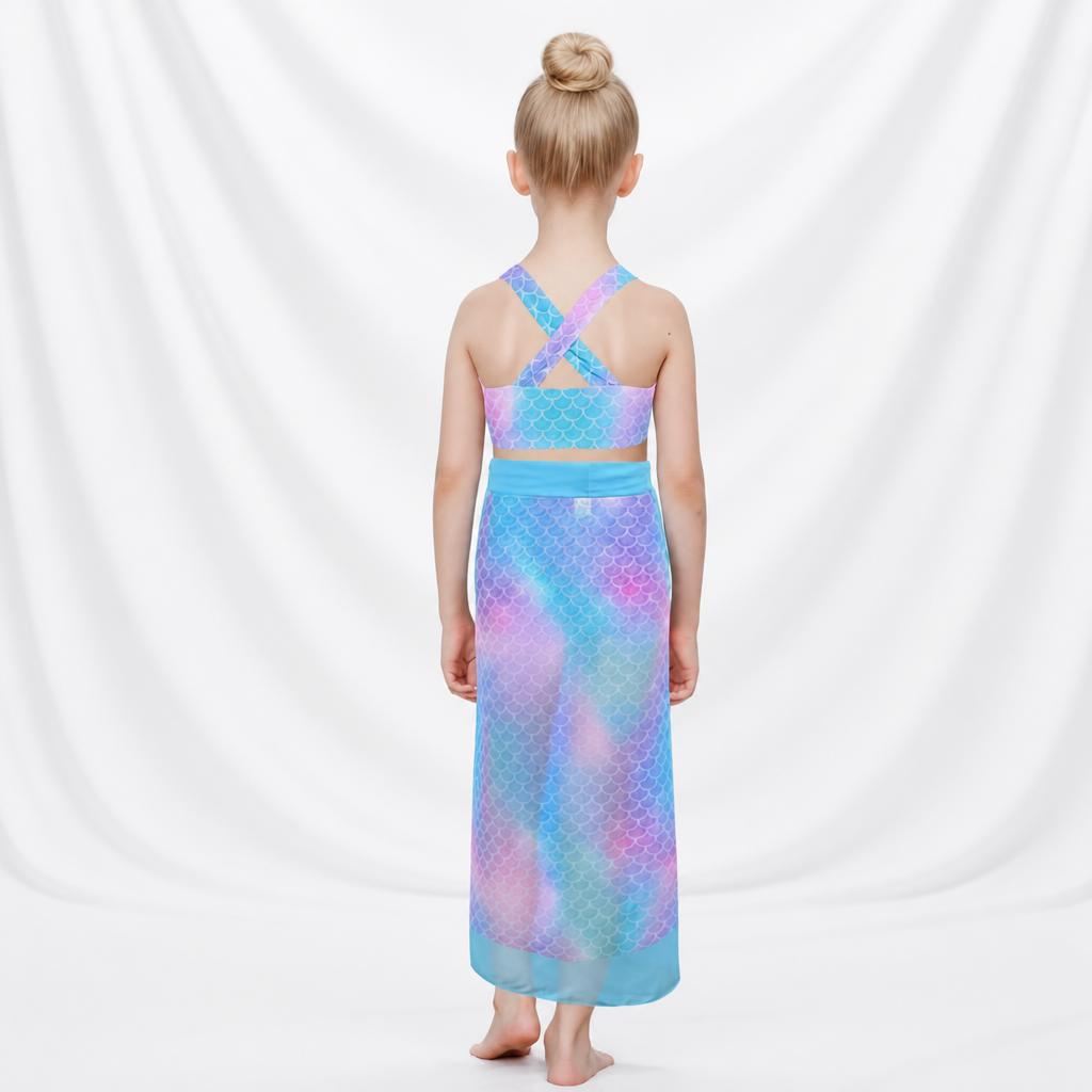 Maillot de Bain 3 pièces Top et Culotte de Bikini + Paréo