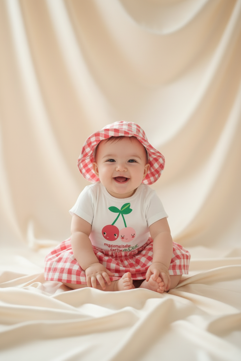 Robe Mademoiselle Cerise + la culotte