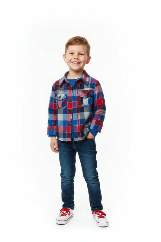 Chemise à Carreaux Rouge