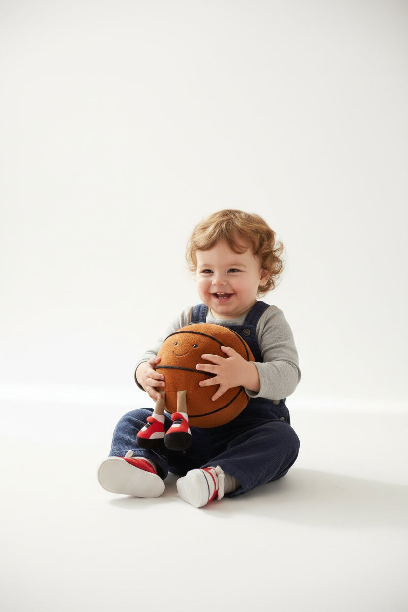 Peluche Ballon Basket – Le petit copain sportif