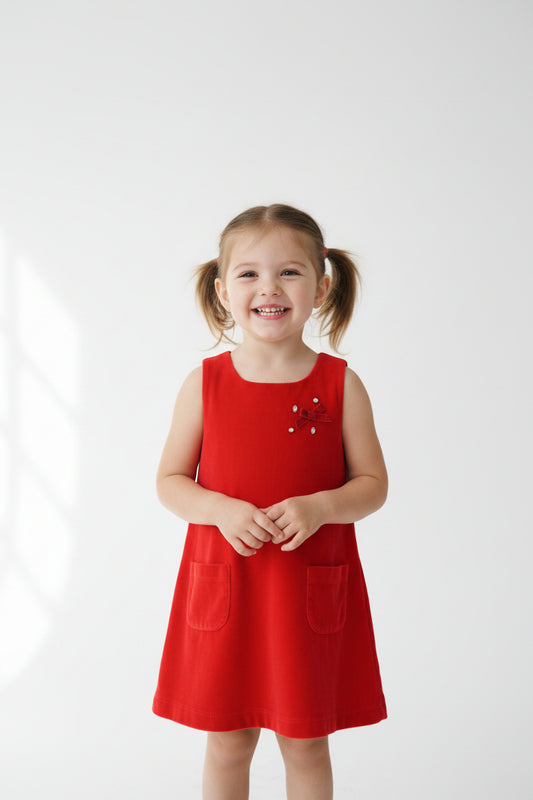Robe Éclatante Rouge Soyeuse