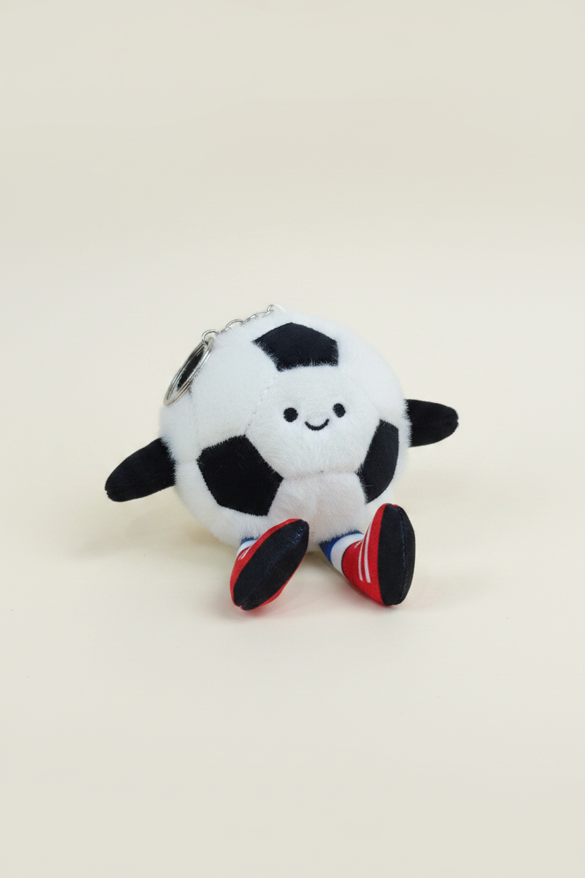 Porte‑clé Peluche Soccer – Mini compagnon sportif