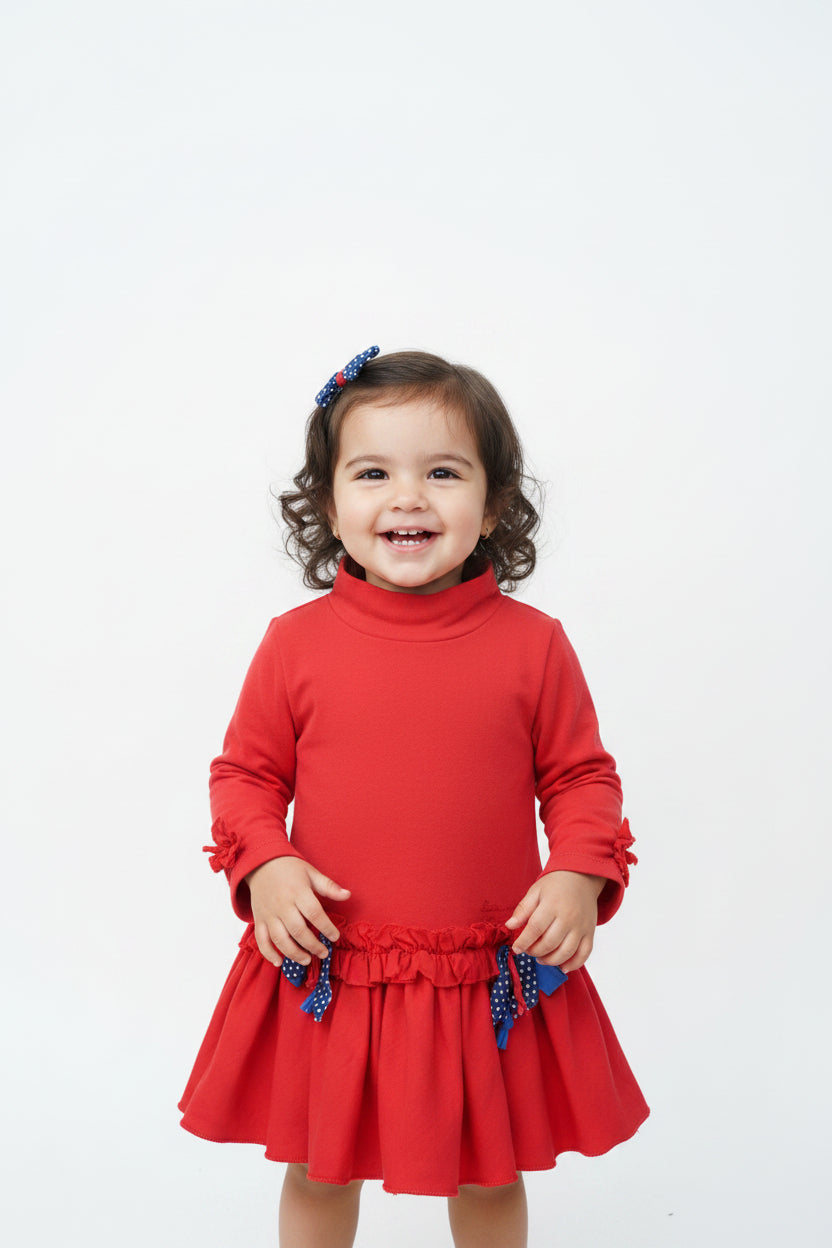 Robe rouge à volants 🎀