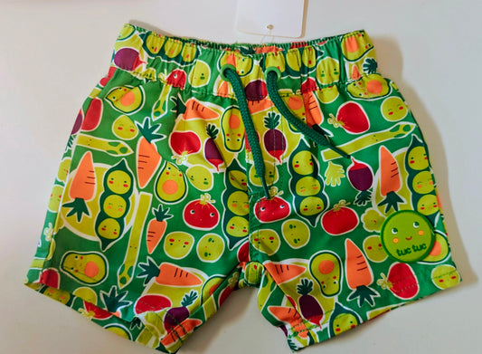 Short Maillot Légumes Souriant