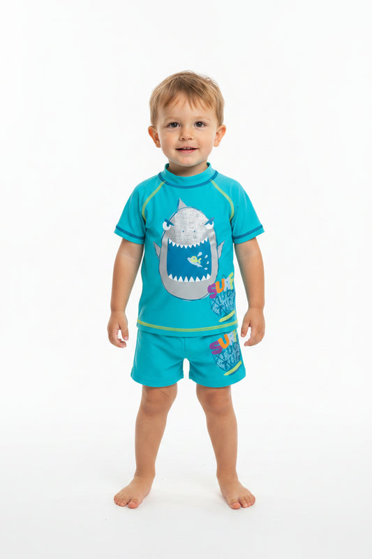 Maillot de bain 2 pièces/ requin Surf - 3D