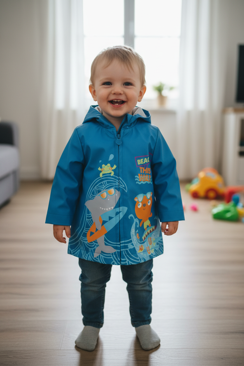 Manteau de pluie Surf et Capuchon Requin