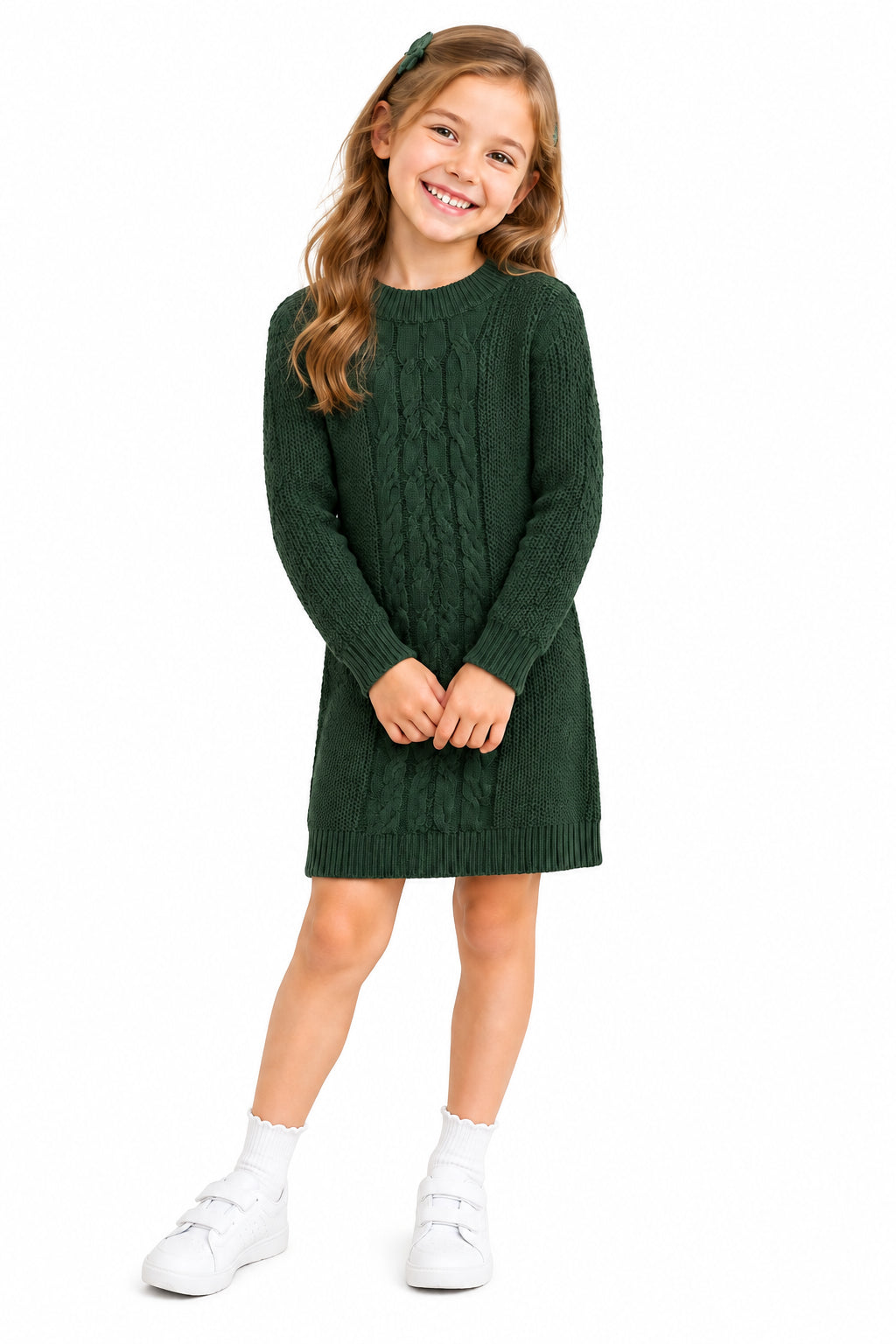 Robe tricot vert