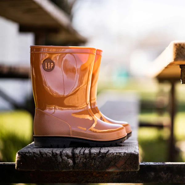 Bottes de pluie CARAMEL & NOIR