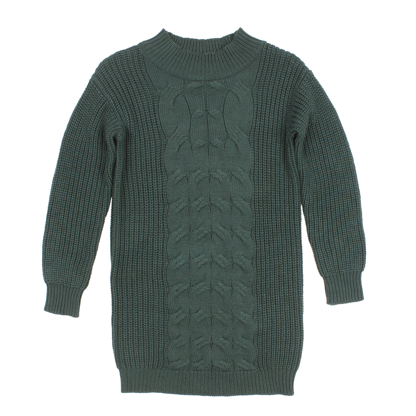 Robe tricot à maille Verte