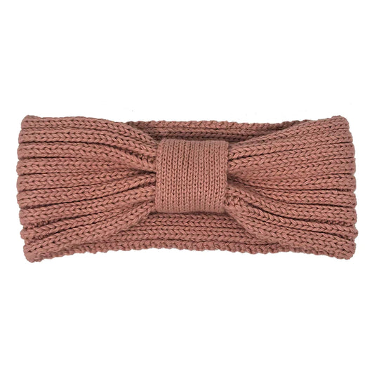 Bandeau tricot Rose vieillot