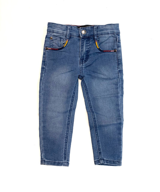 Jeans bleu extensible