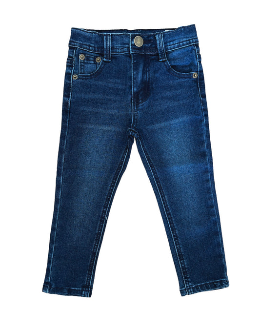 Jeans bleu foncé coupe droite