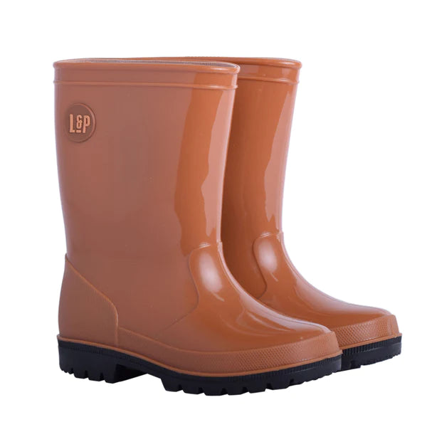 Bottes de pluie CARAMEL & NOIR