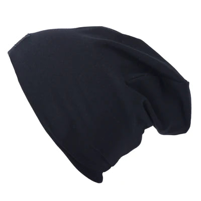 Tuque boston en coton NOIR logo NOIR