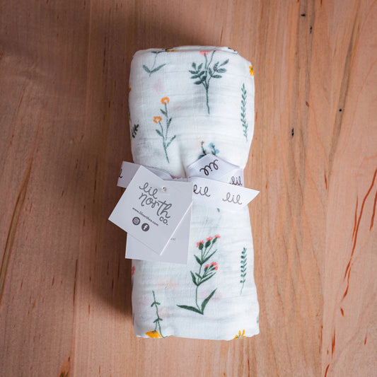 Mousseline Fleurs sauvages Boho